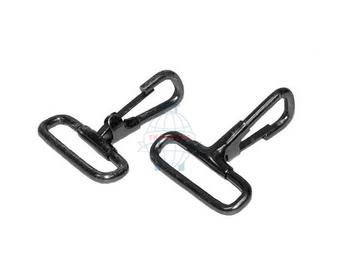 Карабин металлический 38 на 3,7 мм черный никель